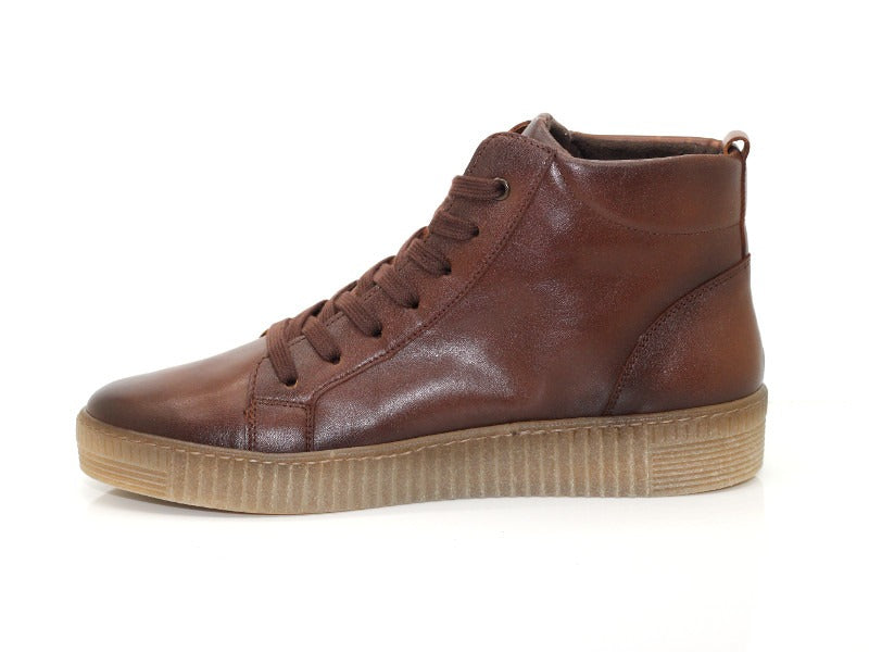 Basket montante Gabor en cuir marron brun