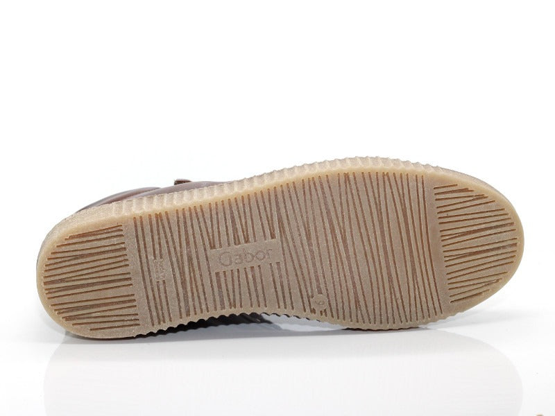 Basket montante Gabor en cuir marron brun