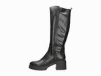 Bottes noires à talon carré Toma