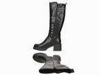Bottes noires à talon carré Toma