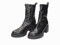 Bottines noires à talon carré Mara