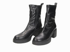 Bottines noires à talon carré Mara