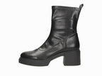 Bottines noires à talon carré Mara