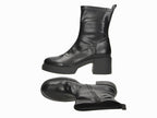 Bottines noires à talon carré Mara