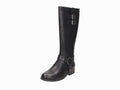 Bottes plates noires avec boucle Romy