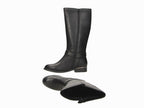 Bottes plates noires avec boucle Romy
