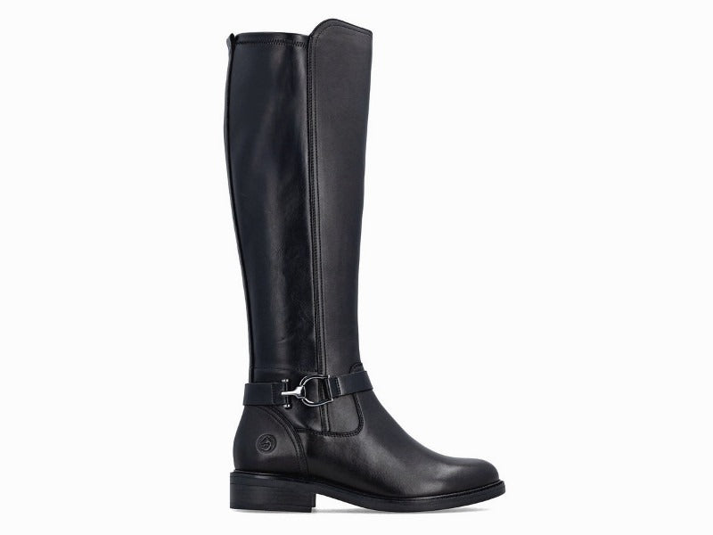 Bottes Remonte classiques et cavalières en cuir noir