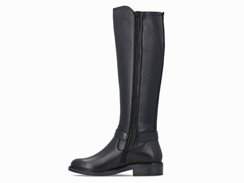 Bottes Remonte classiques et cavalières en cuir noir