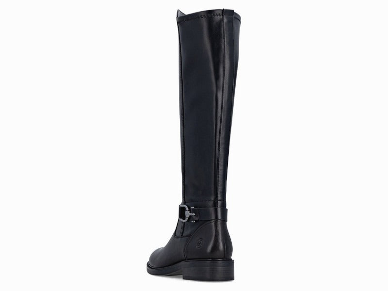 Bottes Remonte classiques et cavalières en cuir noir