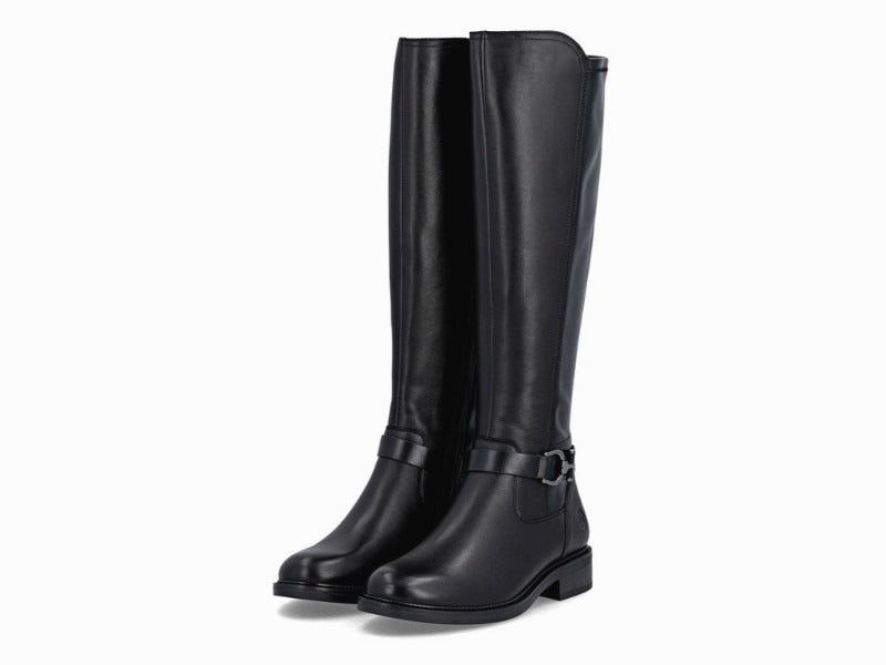 Bottes Remonte classiques et cavalières en cuir noir