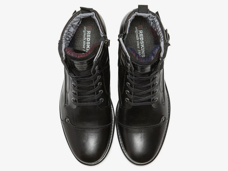 Boots Redskins en cuir noir Yani