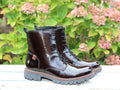 Bottines vernies en cuir noir Melinda