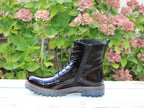 Bottines vernies en cuir noir Melinda
