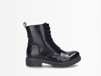 Bottines vernies en cuir noir Melinda
