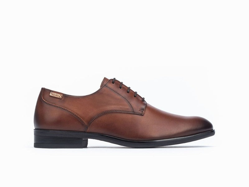 Chaussures à lacet derby en cuir marron Bristol