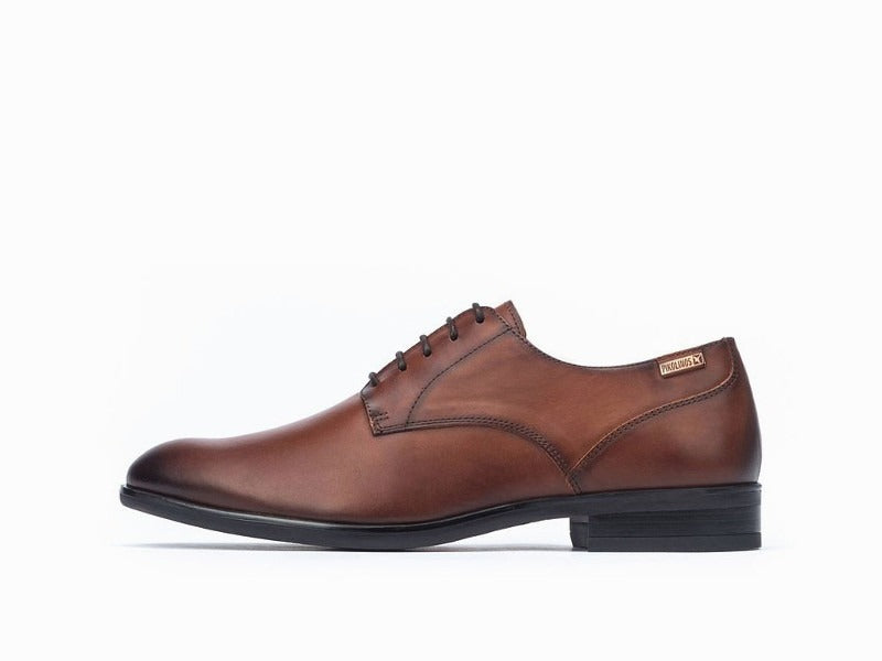 Chaussures à lacet derby en cuir marron Bristol