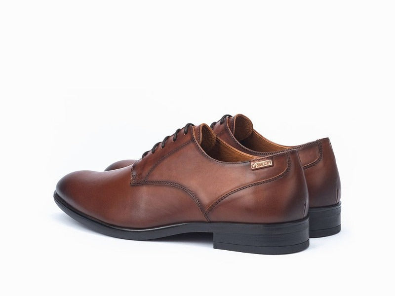 Chaussures à lacet derby en cuir marron Bristol