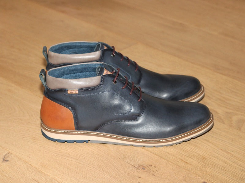 Chaussures montantes Pikolinos en cuir bleu Berna