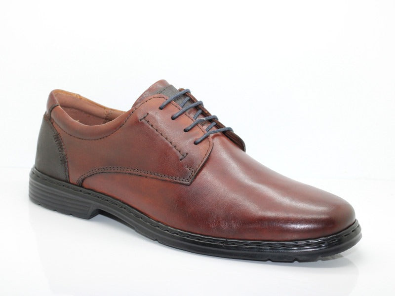 Chaussures classiques à lacets en cuir cognac Alastair