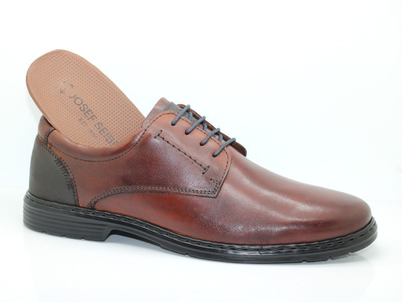 Chaussures classiques à lacets en cuir cognac Alastair
