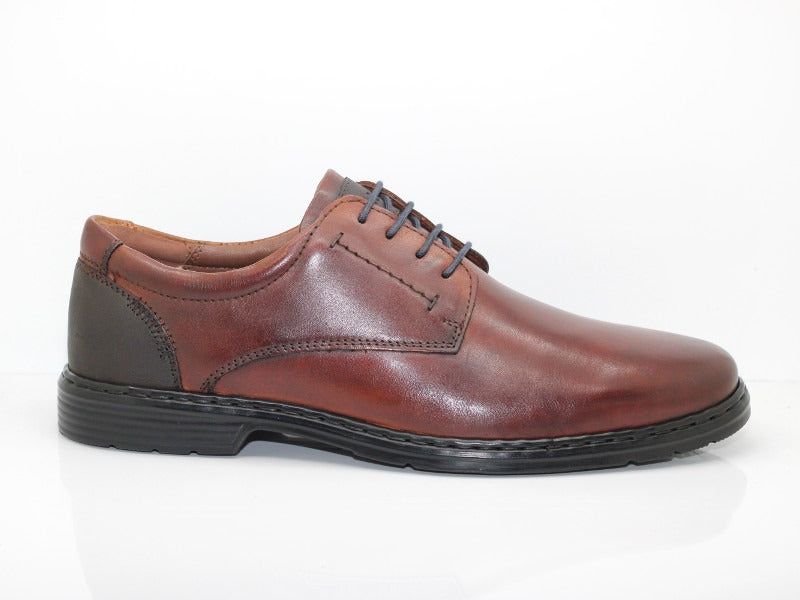 Chaussures classiques à lacets en cuir cognac Alastair