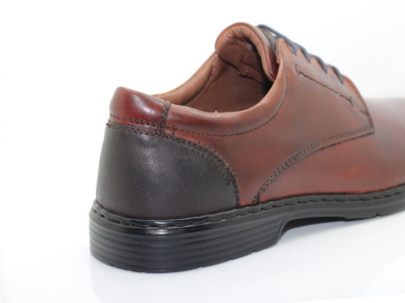 Chaussures classiques à lacets en cuir cognac Alastair