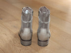 Bottines beige avec imprimé et petit talon Mustang