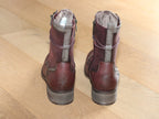 Bottines bordeaux avec imprimé et petit talon Mustang