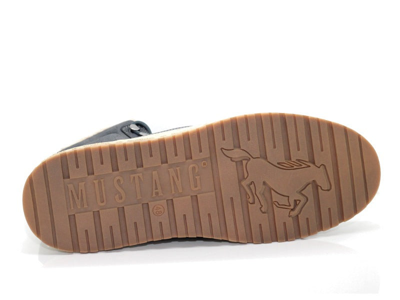 Baskets montantes bleu marine Mustang