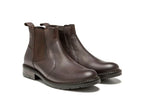 Boots style Chelsea Elster en cuir marron foncé de Redskins