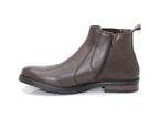 Boots style Chelsea Elster en cuir marron foncé de Redskins