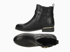 Bottines basses noires avec boucle style chelsea