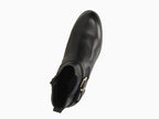 Bottines basses noires avec boucle style chelsea