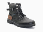 Boots noirs style rangers Mustang
