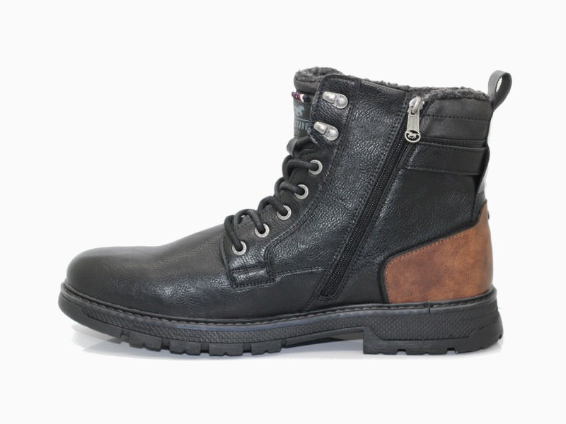 Boots noirs style rangers Mustang