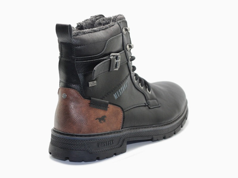 Boots noirs style rangers Mustang