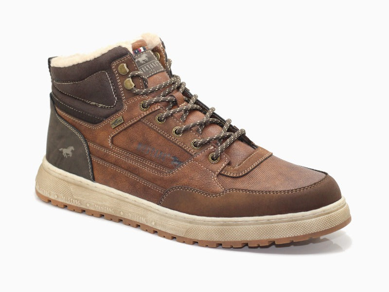 Baskets montantes marron Mustang