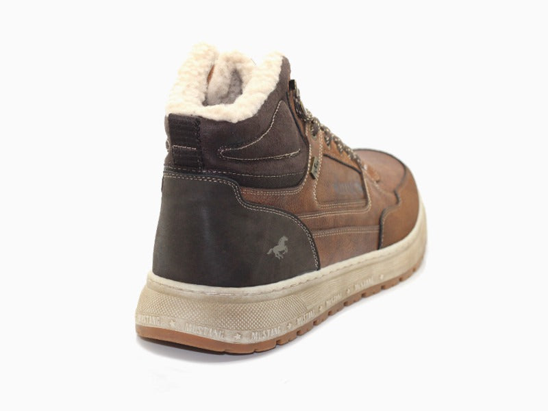 Baskets montantes marron Mustang