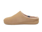 Chaussons doux et chauds en tissu camel