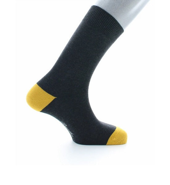 Chaussettes en coton gris anthracite