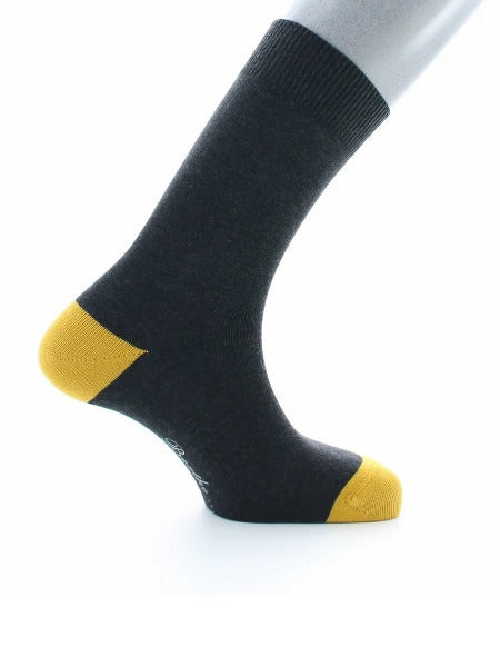 Chaussettes en coton gris anthracite