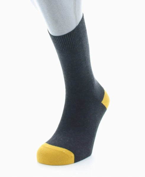 Chaussettes en coton gris anthracite