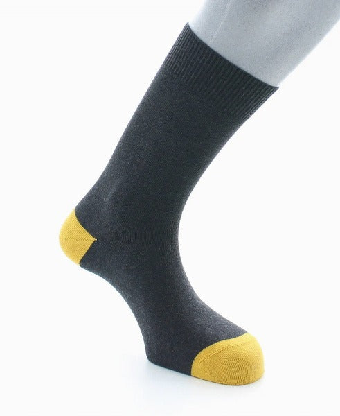 Chaussettes en coton gris anthracite