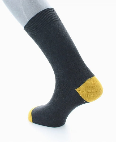 Chaussettes en coton gris anthracite