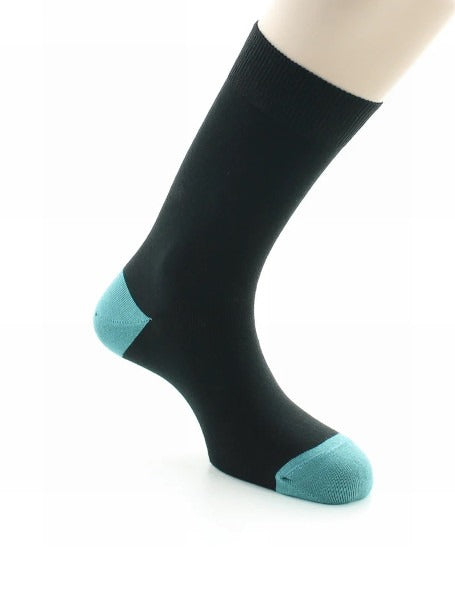 Chaussettes bleu marine en coton