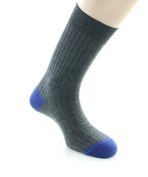 Chaussettes en laine gris anthracite