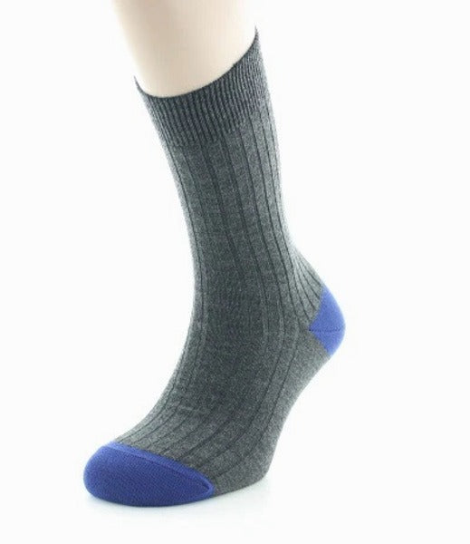 Chaussettes en laine gris anthracite