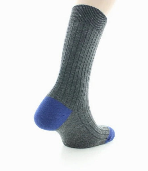 Chaussettes en laine gris anthracite