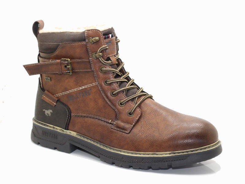 Boots marron style rangers Mustang