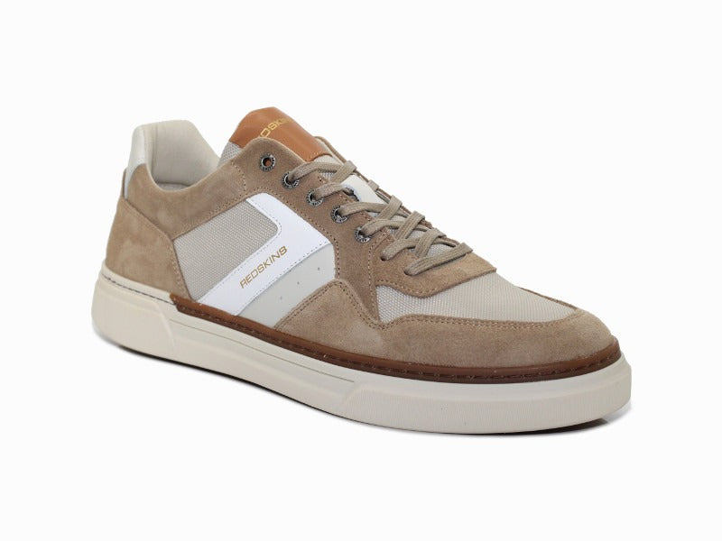 Baskets ville Redskins en cuir beige